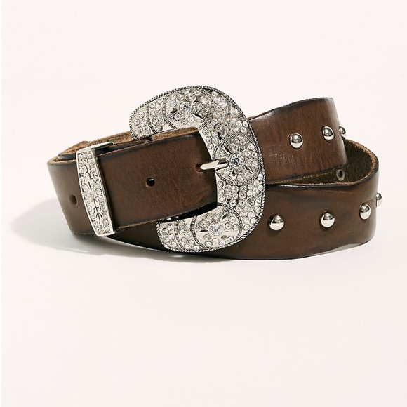 Free People Accessories - Free People Embellished Studded Leather Belt